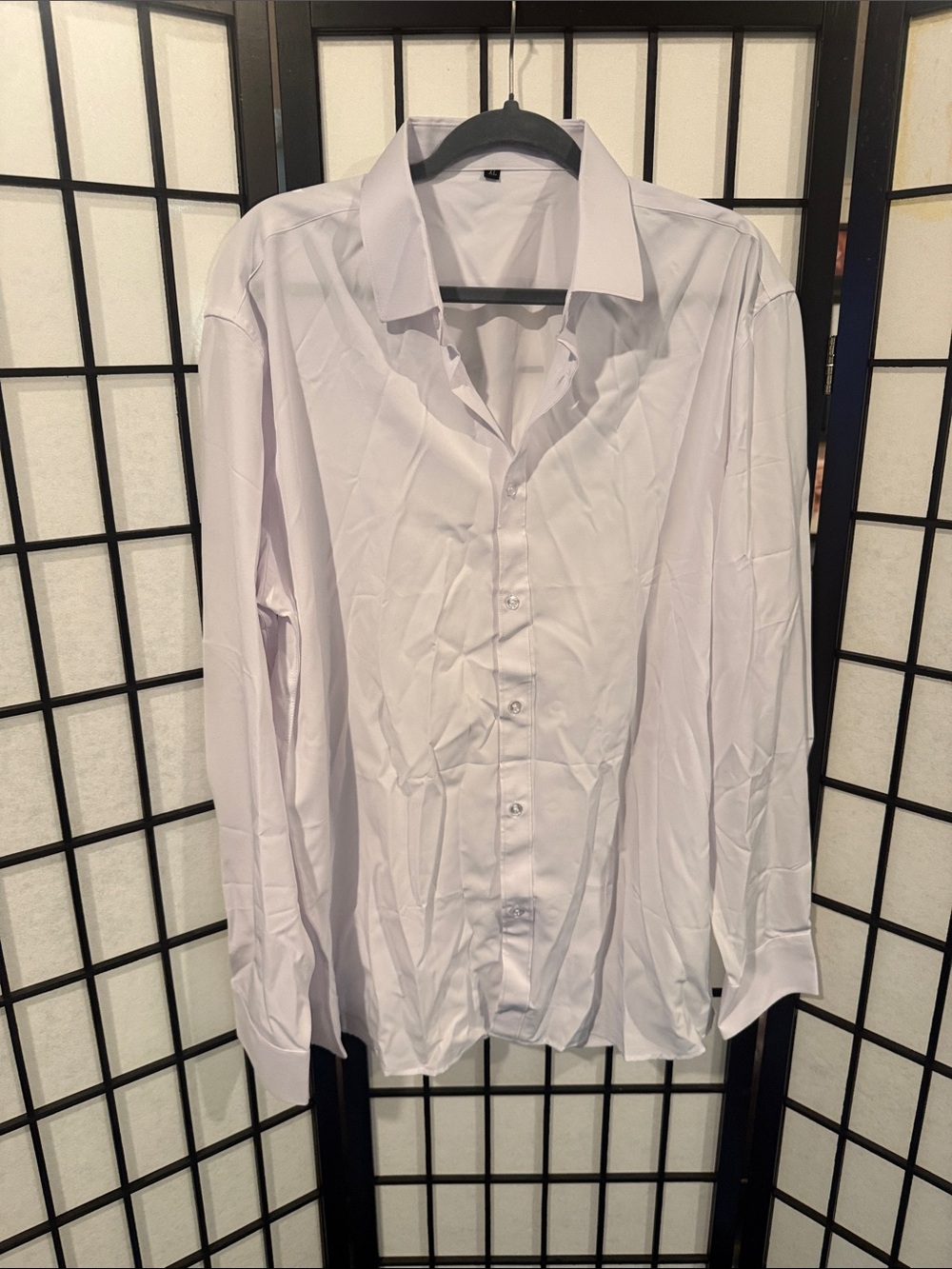 Men's Tailored White Dress Shirt - Long Sleeve